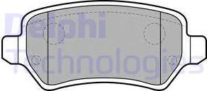 Delphi LP2209 - Комплект спирачно феродо, дискови спирачки vvparts.bg
