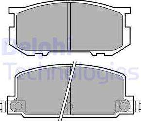 Delphi LP220 - Комплект спирачно феродо, дискови спирачки vvparts.bg