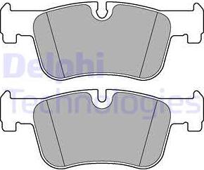 Delphi LP2285 - Комплект спирачно феродо, дискови спирачки vvparts.bg