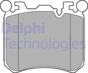 Delphi LP2287 - Комплект спирачно феродо, дискови спирачки vvparts.bg