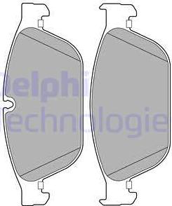 Delphi LP2239 - Комплект спирачно феродо, дискови спирачки vvparts.bg