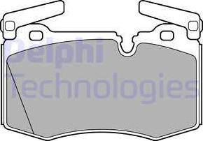 Delphi LP2235 - Комплект спирачно феродо, дискови спирачки vvparts.bg