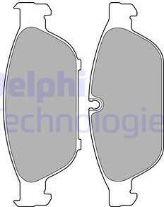 Delphi LP2238 - Комплект спирачно феродо, дискови спирачки vvparts.bg