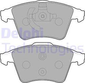 Delphi LP2224 - Комплект спирачно феродо, дискови спирачки vvparts.bg