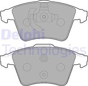 Delphi LP2225 - Комплект спирачно феродо, дискови спирачки vvparts.bg