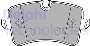 Delphi LP2226 - Комплект спирачно феродо, дискови спирачки vvparts.bg