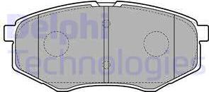 Delphi LP2227 - Комплект спирачно феродо, дискови спирачки vvparts.bg