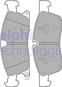 Delphi LP2275 - Комплект спирачно феродо, дискови спирачки vvparts.bg