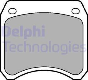 Delphi LP22 - Комплект спирачно феродо, дискови спирачки vvparts.bg