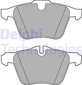 Delphi LP2766 - Комплект спирачно феродо, дискови спирачки vvparts.bg