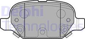 Delphi LP2761 - Комплект спирачно феродо, дискови спирачки vvparts.bg