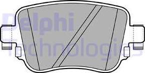 Delphi LP2709 - Комплект спирачно феродо, дискови спирачки vvparts.bg