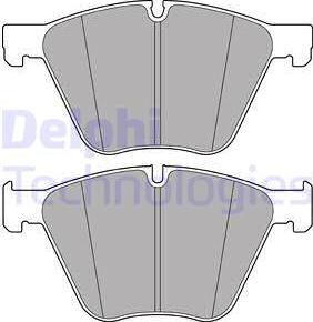 Delphi LP2707 - Комплект спирачно феродо, дискови спирачки vvparts.bg