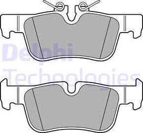 Delphi LP2719 - Комплект спирачно феродо, дискови спирачки vvparts.bg