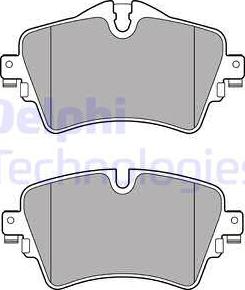 Delphi LP2717 - Комплект спирачно феродо, дискови спирачки vvparts.bg