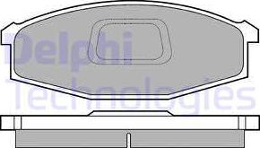 Delphi LP745 - Комплект спирачно феродо, дискови спирачки vvparts.bg