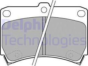 Delphi LP743 - Комплект спирачно феродо, дискови спирачки vvparts.bg
