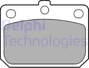 Delphi LP74 - Комплект спирачно феродо, дискови спирачки vvparts.bg