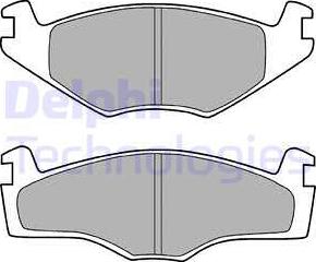 Delphi LP755 - Комплект спирачно феродо, дискови спирачки vvparts.bg