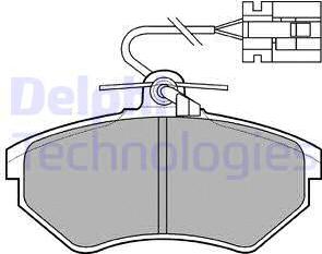 Delphi LP769 - Комплект спирачно феродо, дискови спирачки vvparts.bg