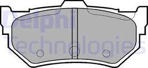 Delphi LP768 - Комплект спирачно феродо, дискови спирачки vvparts.bg