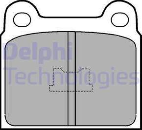 Delphi LP76 - Комплект спирачно феродо, дискови спирачки vvparts.bg