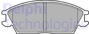Delphi LP704 - Комплект спирачно феродо, дискови спирачки vvparts.bg