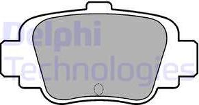 Delphi LP780 - Комплект спирачно феродо, дискови спирачки vvparts.bg