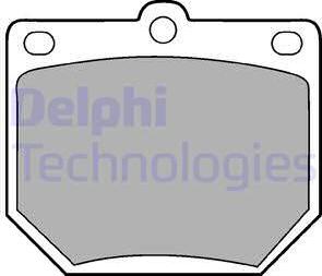 Delphi LP78 - Комплект спирачно феродо, дискови спирачки vvparts.bg
