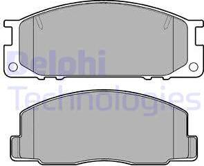 Delphi LP739 - Комплект спирачно феродо, дискови спирачки vvparts.bg