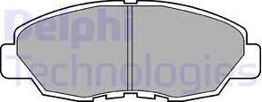 Delphi LP734 - Комплект спирачно феродо, дискови спирачки vvparts.bg