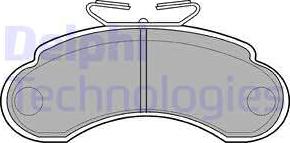 Delphi LP735 - Комплект спирачно феродо, дискови спирачки vvparts.bg