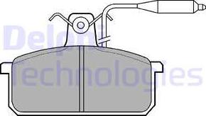 Delphi LP732 - Комплект спирачно феродо, дискови спирачки vvparts.bg