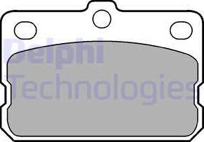 Delphi LP73 - Комплект спирачно феродо, дискови спирачки vvparts.bg