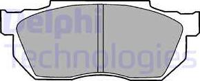 Delphi LP720 - Комплект спирачно феродо, дискови спирачки vvparts.bg