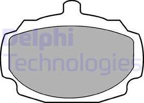 Delphi LP7 - Комплект спирачно феродо, дискови спирачки vvparts.bg