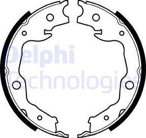 Delphi LS1999 - Комплект спирачна челюст vvparts.bg