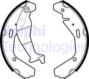 Delphi LS1990 - Комплект спирачна челюст vvparts.bg