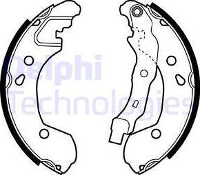 Delphi LS1965 - Комплект спирачна челюст vvparts.bg