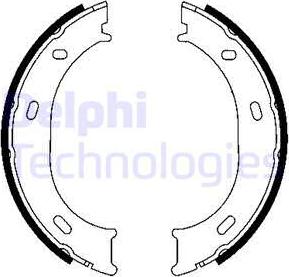 Delphi LS1905 - Комплект спирачна челюст, ръчна спирачка vvparts.bg