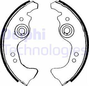 Delphi LS1453 - Комплект спирачна челюст vvparts.bg