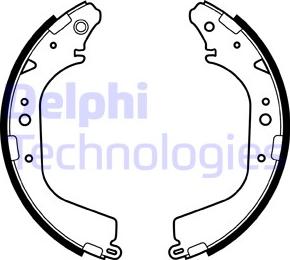 Delphi LS1408 - Комплект спирачна челюст vvparts.bg