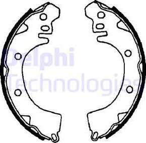 Delphi LS1471 - Комплект спирачна челюст vvparts.bg