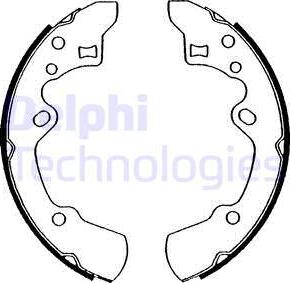 Delphi LS1546 - Комплект спирачна челюст vvparts.bg