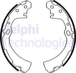 Delphi LS1505 - Комплект спирачна челюст vvparts.bg