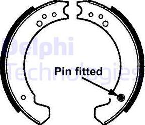 Delphi LS1695 - Комплект спирачна челюст vvparts.bg