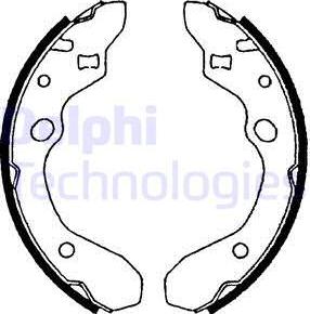 Delphi LS1679 - Комплект спирачна челюст vvparts.bg