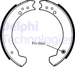 Delphi LS1089 - Комплект спирачна челюст vvparts.bg