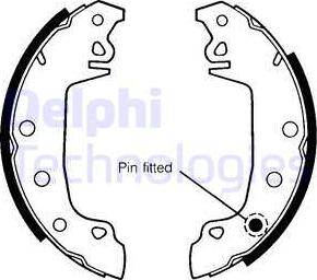 Delphi LS1142 - Комплект спирачна челюст vvparts.bg