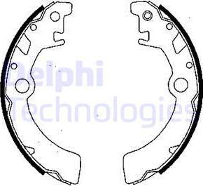 Delphi LS1846 - Комплект спирачна челюст vvparts.bg